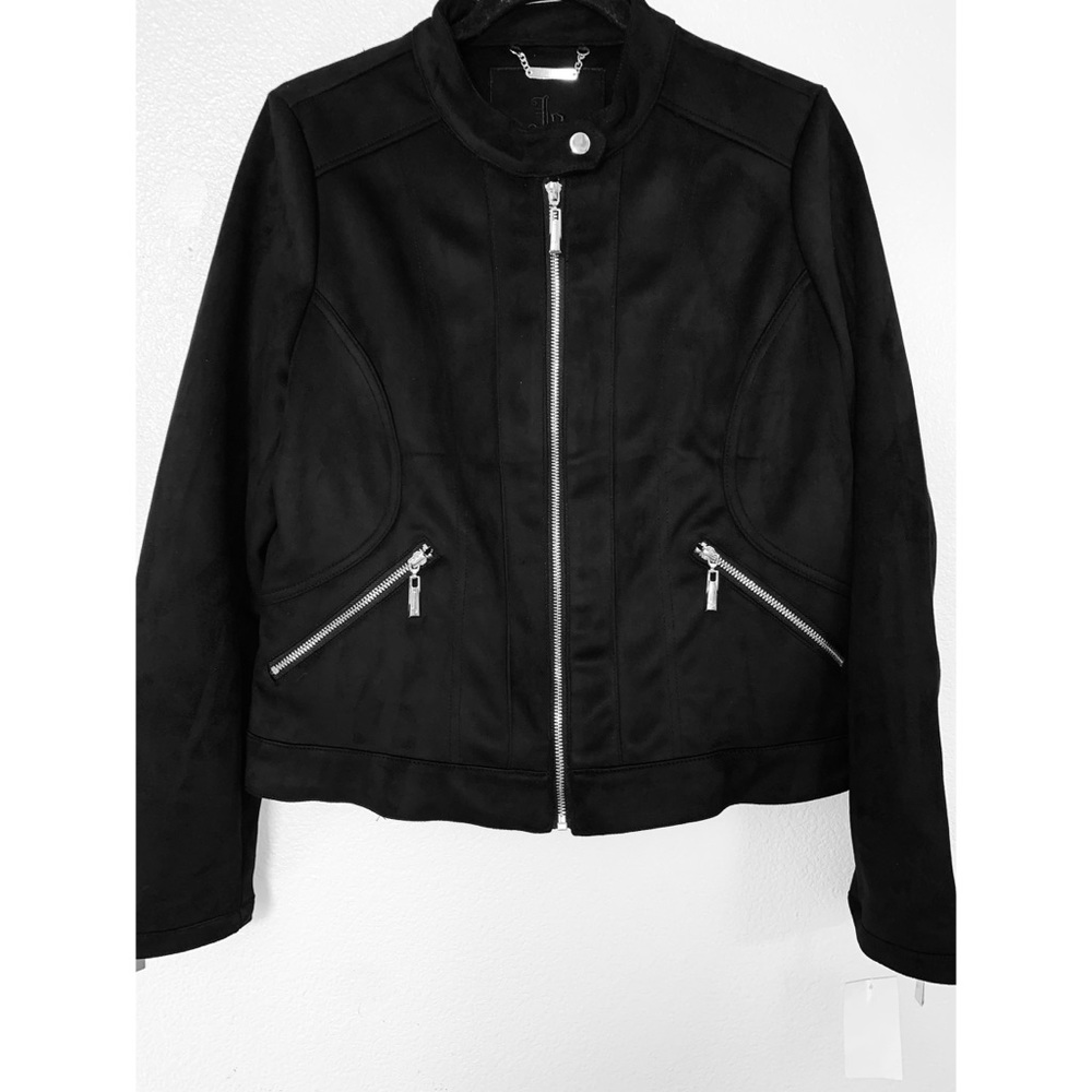 Juniors' Jou Jou Faux Suede Moto Jacket